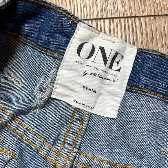 One by One Teaspoon Jeans Cut-Off Shorts Size 28 - Picture 5 of 6